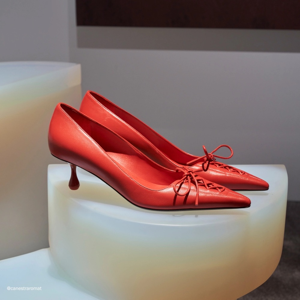 New Jimmy Choo Scarlett 50 Pointed-Toe Lace-Up $1,095 40 - Picture 2 of 14